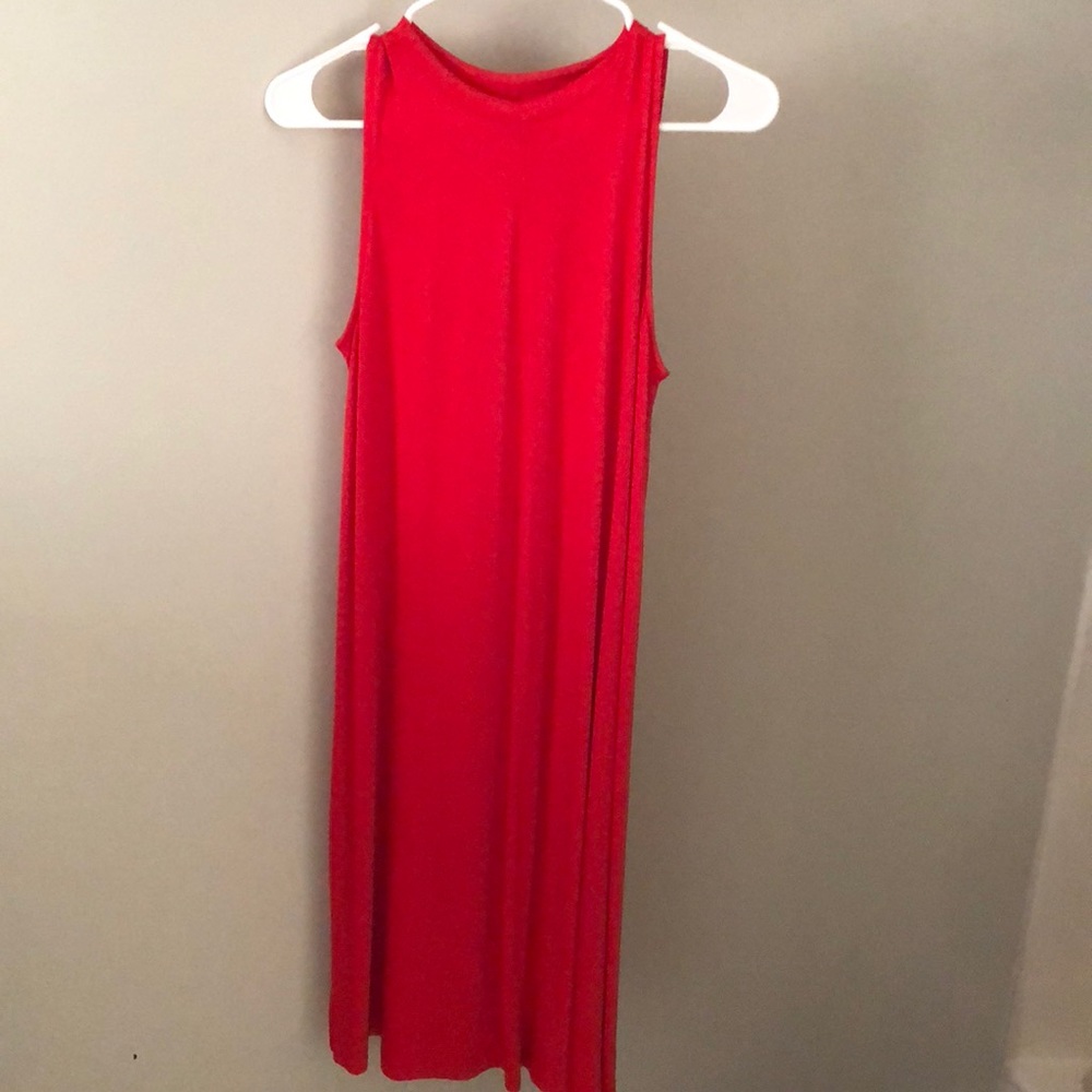 Red, maxi dress!